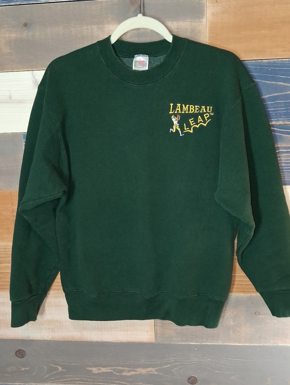 Vintage Greenbay Packers Wisconsin Football Lambeau Leap Sweatshirt M Green